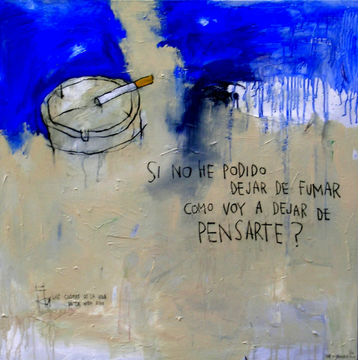 DEJAR DE FUMAR - Acrylic on canvas by ICI ET LÀ - view 2
